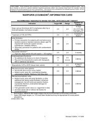 warfarin (coumadinÂ®) information card - SurgicalCriticalCare.net