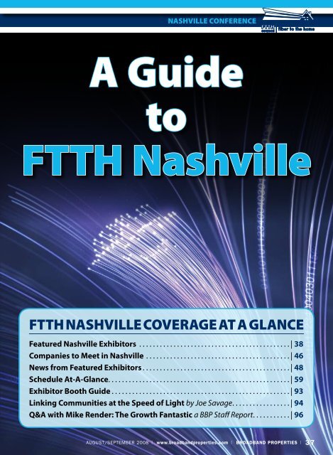 FTTH NASHVILLE COVERAGE AT A GLANCE - Broadband Properties