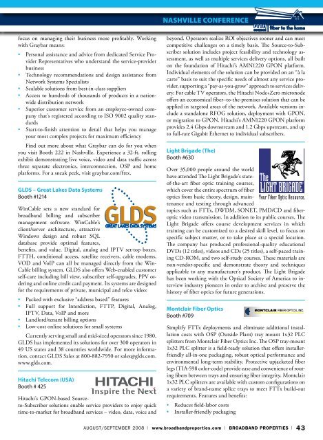 FTTH NASHVILLE COVERAGE AT A GLANCE - Broadband Properties