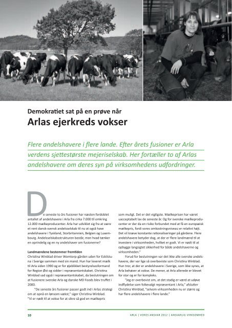 Vores Ansvar (Danish) - Arla.com