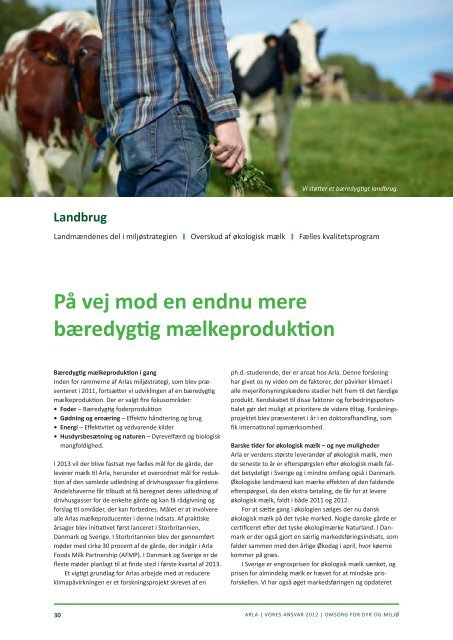 Vores Ansvar (Danish) - Arla.com