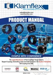 PRODUCT MANUAL - Klamflex