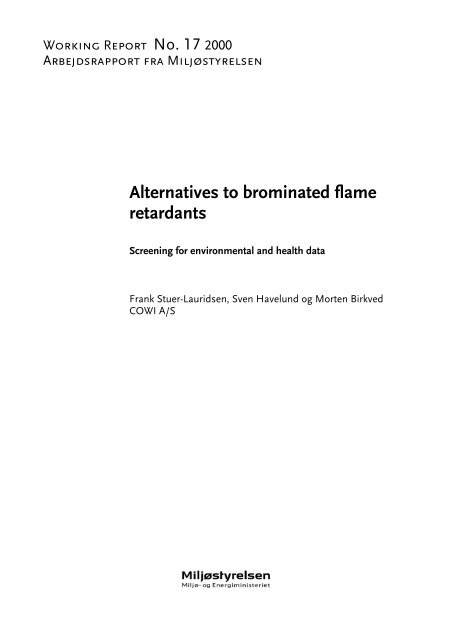 Alternatives for Brominated Flame Retardants - MiljÃ¸styrelsen
