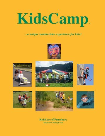 KidsCamp portfolio, 2013 - KidsCare of Pennsbury