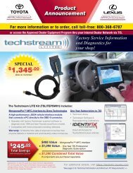 Techstream Lite - Toyota Approved Dealer Equipment