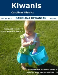 April 2009 - Carolinas District Kiwanis