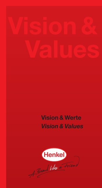 Henkel: Vision &amp; Werte / Vision &amp; Values - Loctite