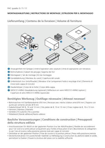 WESCO FHC quadro Montageanleitung