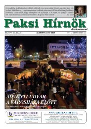 ADVENTI UDVAR A VÃROSHÃZA ELÅTT - Paksi HÃ­rnÃ¶k