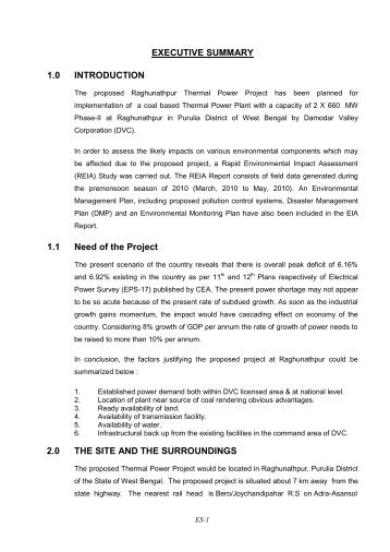 EXECUTIVE SUMMARY - West Bengal Pollution Control Board