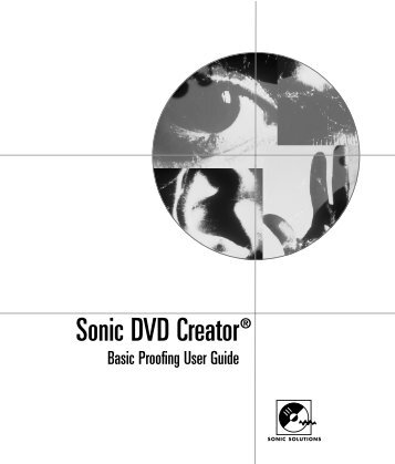 Sonic DVD Creator - Audio Intervisual Design, Inc.