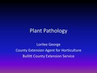 Plant Pathology Powerpoint - Bullitt County Cooperative Extension