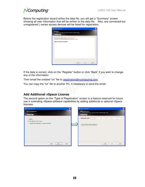 L230 and L130 Access Devices with vSpaceTM User Guide