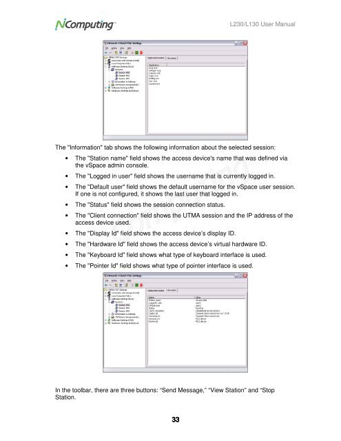 L230 and L130 Access Devices with vSpaceTM User Guide