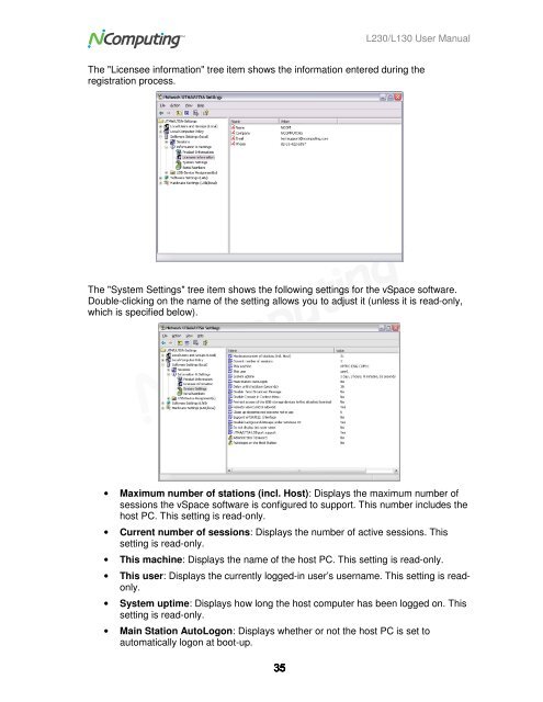 L230 and L130 Access Devices with vSpaceTM User Guide