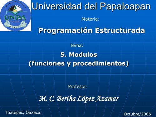 Programación Estructurada - UNPA