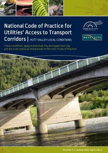 Hutt Valley local conditions specifications - Hutt City Council
