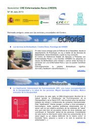 Newsletter CRE Enfermedades Raras (CREER) NÂº 35 Julio 2013