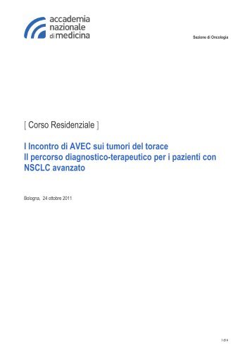 Programma - Policlinico S.Orsola-Malpighi