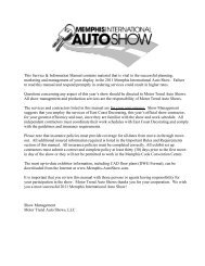 Important Rules & Requirements - Motor Trend Auto Shows