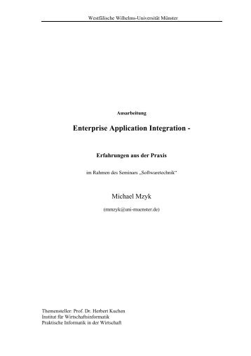 2 Analyse des Enterprise Application Integration-Marktes