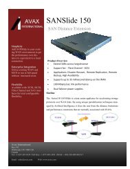 SANSlide 150 - Avax International