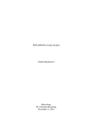 Self reflection in essay