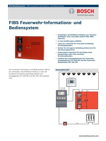 FIBS Feuerwehr-Informations- und Bediensystem - Bosch Security ...