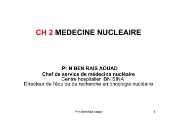 Ch 2 APPROCHE A LA MÉDECINE NUCLÉAIRE - medramo