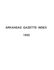 ARKANSAS DEMOCRAT-GAZETTE INDEX January - June 1996