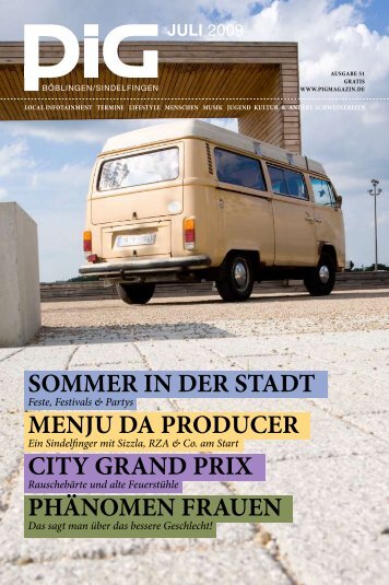 SOMMER IN DER STADT MENJU DA PRODUCER ... - PIGmagazin