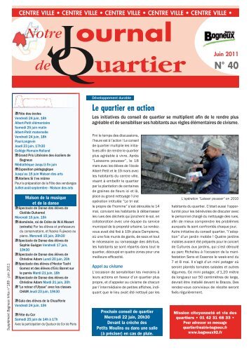 Journal de quartier n.40 de juin 2011 - Bagneux