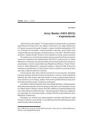 Jerzy Kmita (1931-2012) – wspomnienie - Portal Wiedzy PAN