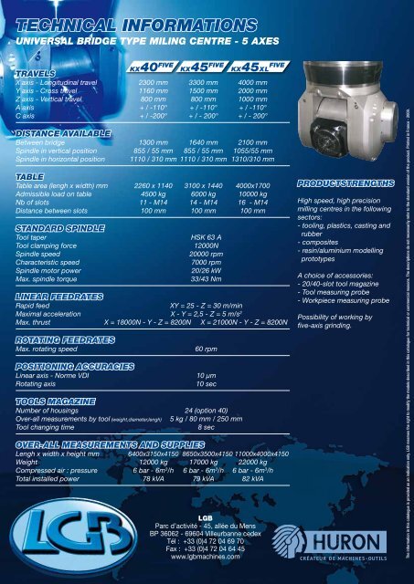 machining centers - Teknikel