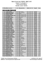 39Ã¨me Course des 3 PONTS BROC 2013 Coupe ... - Les 3 Ponts