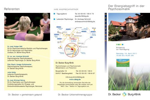 Flyer der Tagung als PDF - Dr. Michael Bohne