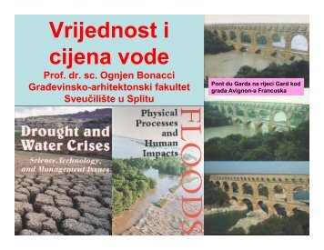 Vrijednost i cijena vode