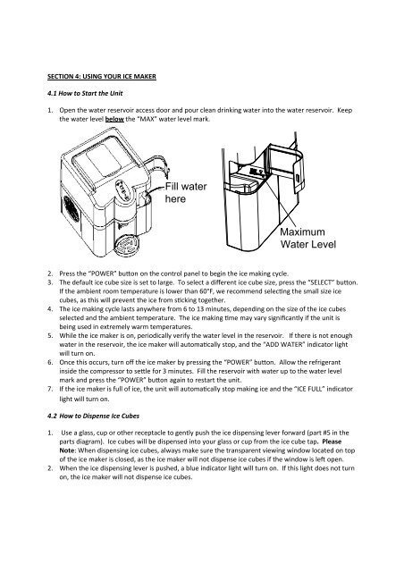 Newair AI-120S Portable Ice Maker & Ice Dispenser ... - Air & Water