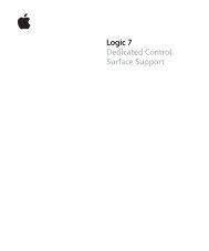 Logic 7 Dedicated Control Surface Support