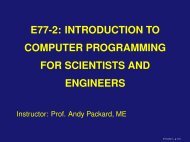 e77-2: introduction to computer programming for scientists