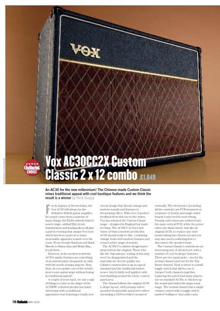 Vox AC30CC2X Custom Classic 2 x 12 combo£1,049