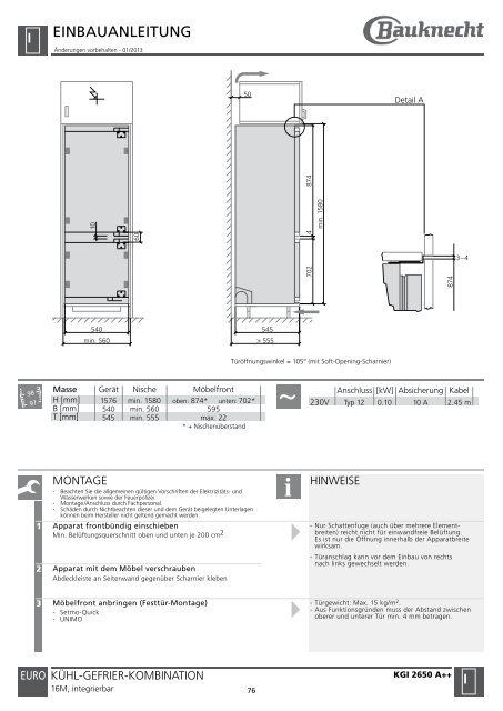 Einbauanleitungen 2014