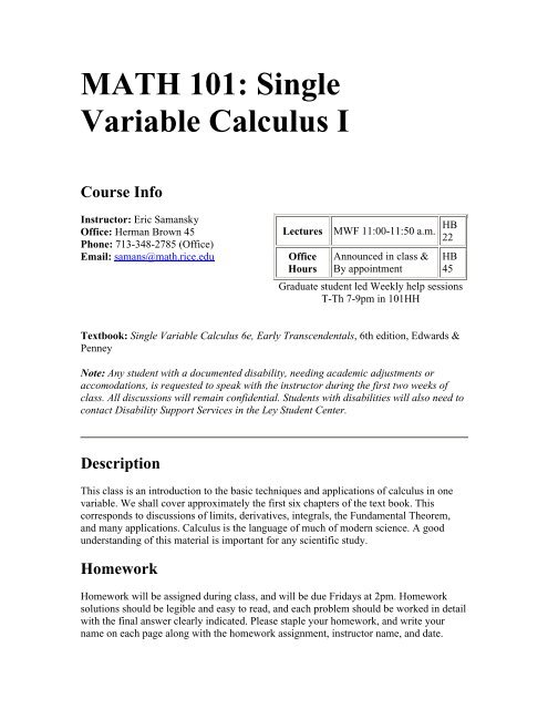 Calculus