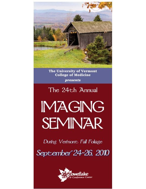 24th ANNUAL IMAGING SEMINAR - Continuing Medical Education ...