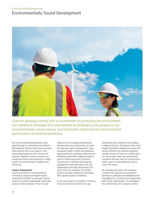 Chevron Corporate Responsibility Report 2009