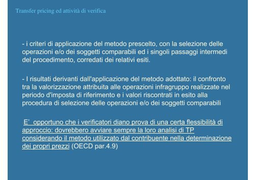 Transfer pricing e attivitÃ  di verifica - Liguria - Agenzia delle Entrate