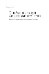 Der Seher und der Schreibknecht Gottes: Emanuel ... - Orah.ch