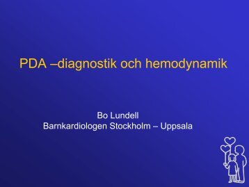 PDA âdiagnostik och hemodynamik - BLF