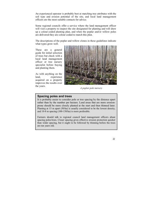 Growing Poplar and Willow Trees on Farms, National - FAO