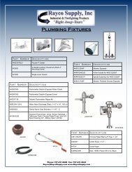 Plumbing Fixtures - Rayco Supply, Inc.